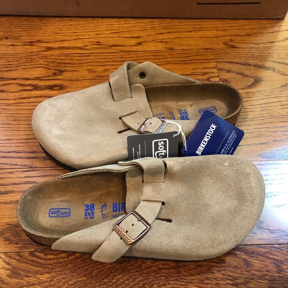 Birkenstock Shoes | Birkenstock Boston Taupe 7 Medium New | Poshmark